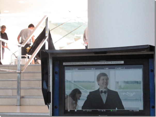 Brad McGehee on the set of DBA in Space.